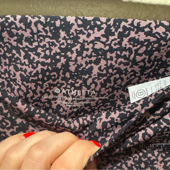 Athleta Salutation Stash Pocket II Gravel 7/8 Tight Mineral Brown Size S - Picture 7 of 9